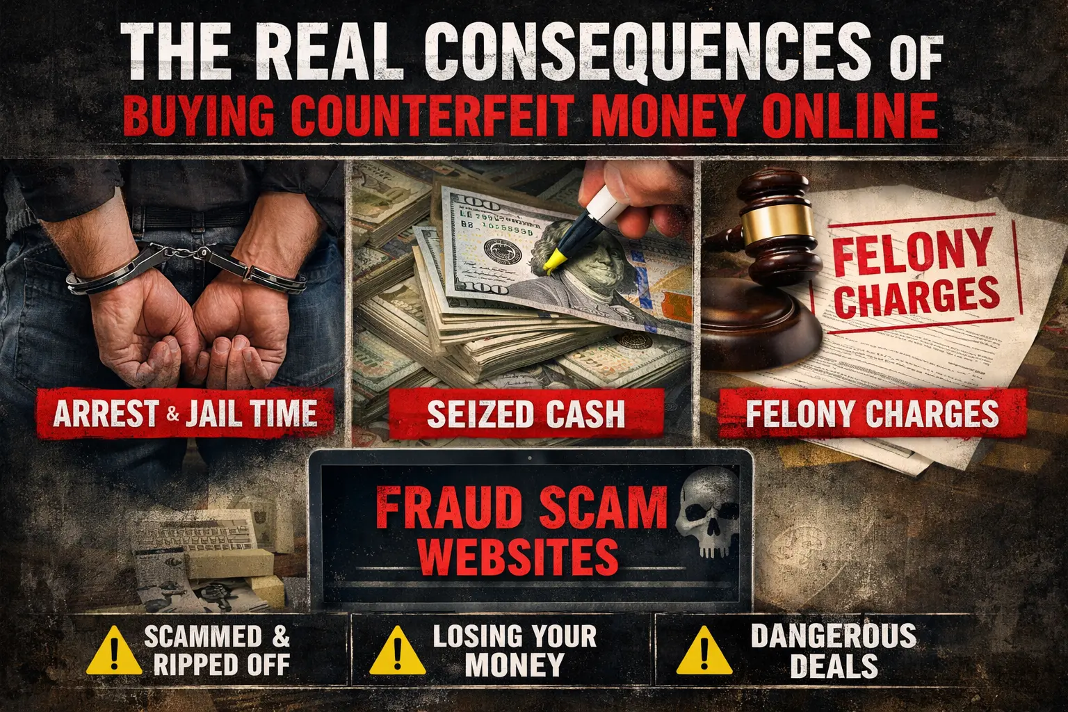 The Real Consequences of Buying Counterfeit Money Online