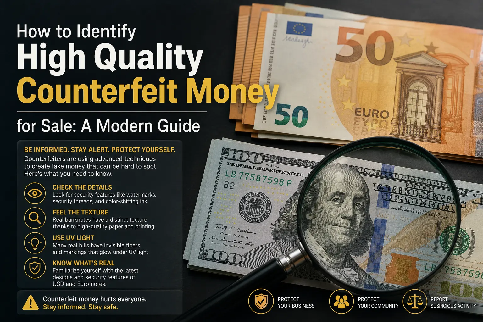 How to Identify High Quality Counterfeit Money for Sale: A Modern Guide